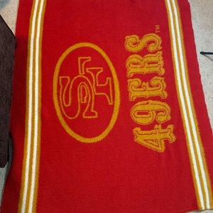 Vintage 49ers blanket